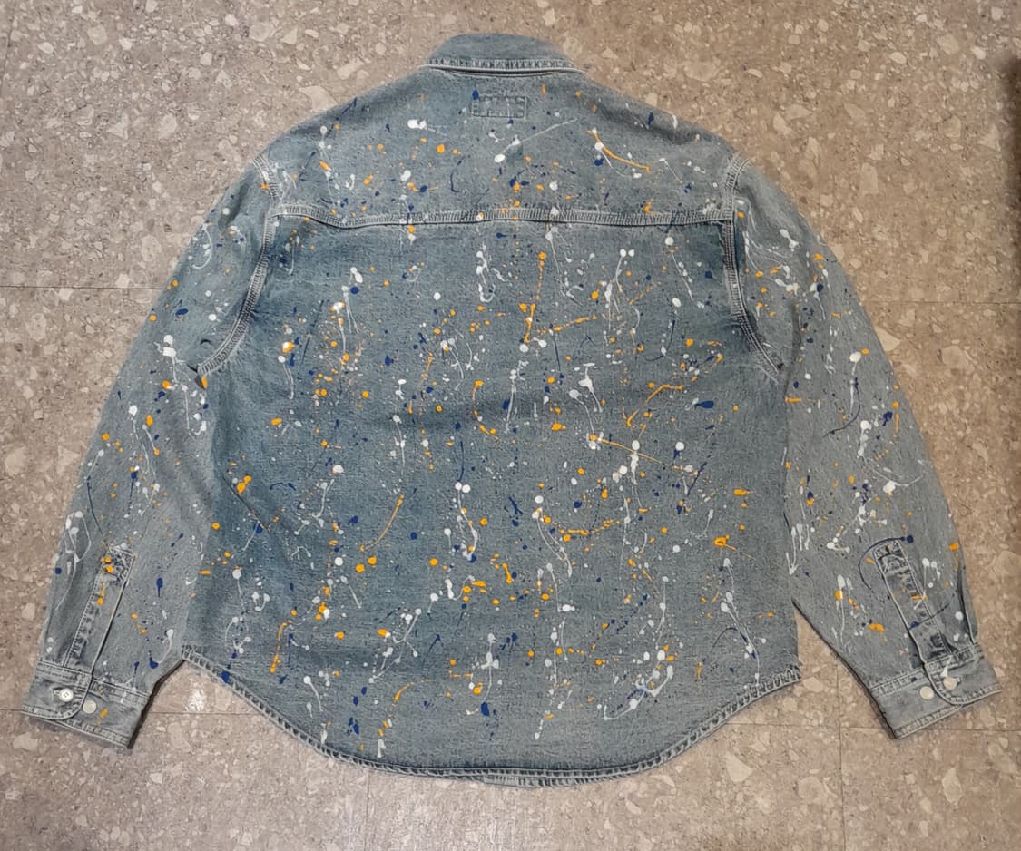 💥디스이즈네버댓 페인팅 데님셔츠 (XL)  상품이미지2