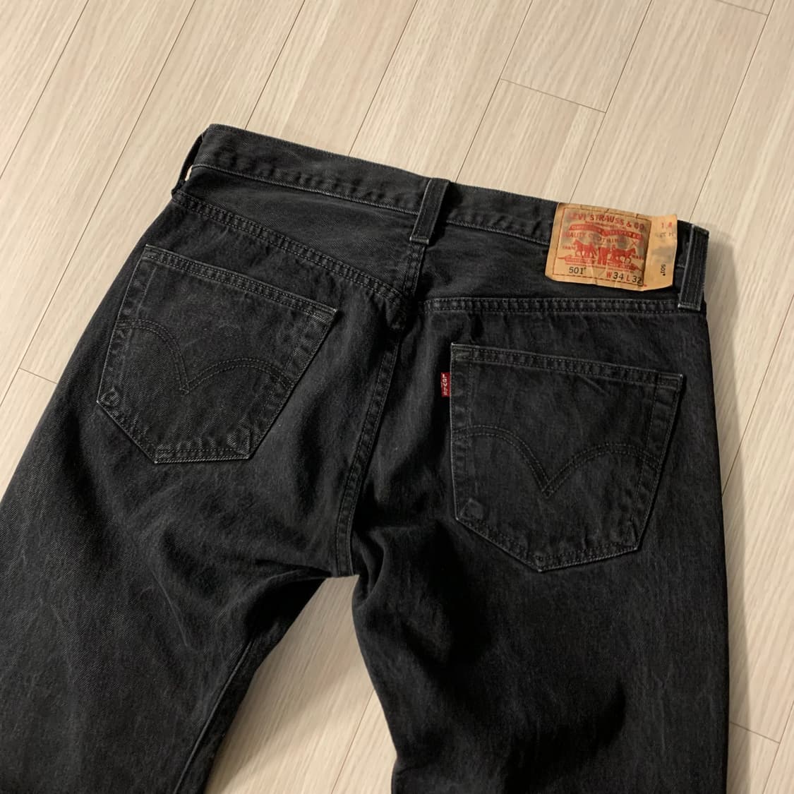 리바이스 501 블랙 데님 34(32) 상품이미지7