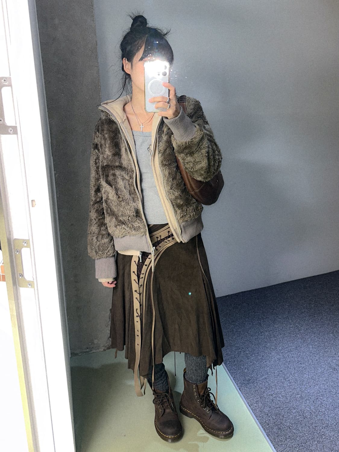 soft beige wool hd zip up 상품이미지2