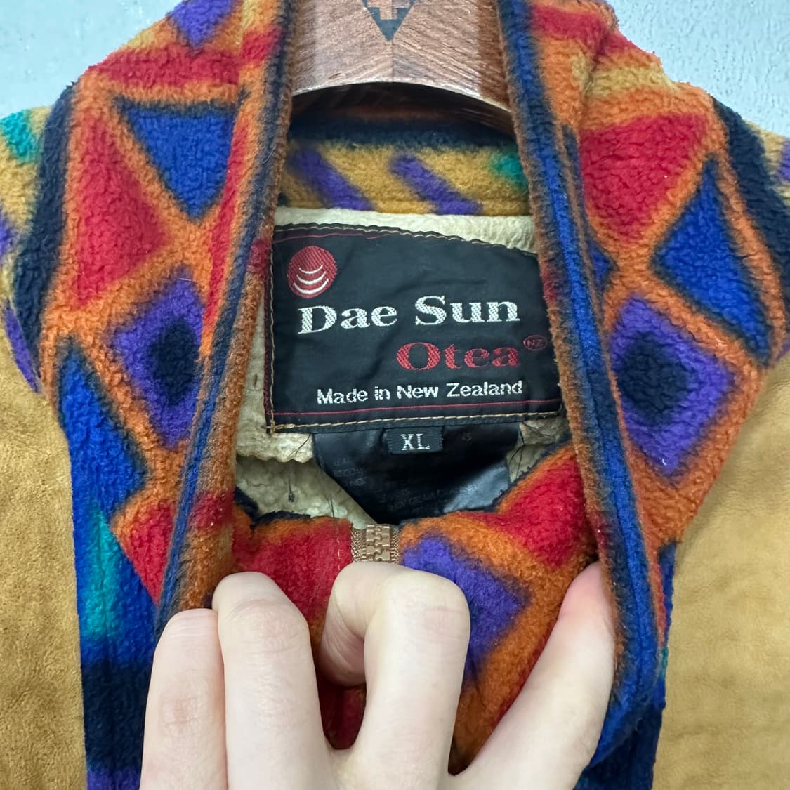 빈티지 뉴질랜드 램스킨 플리스 자켓 상품이미지3