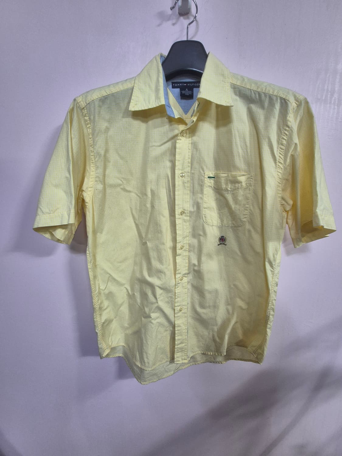 타미  옐로우 체크 반팔 셔츠 상품이미지2