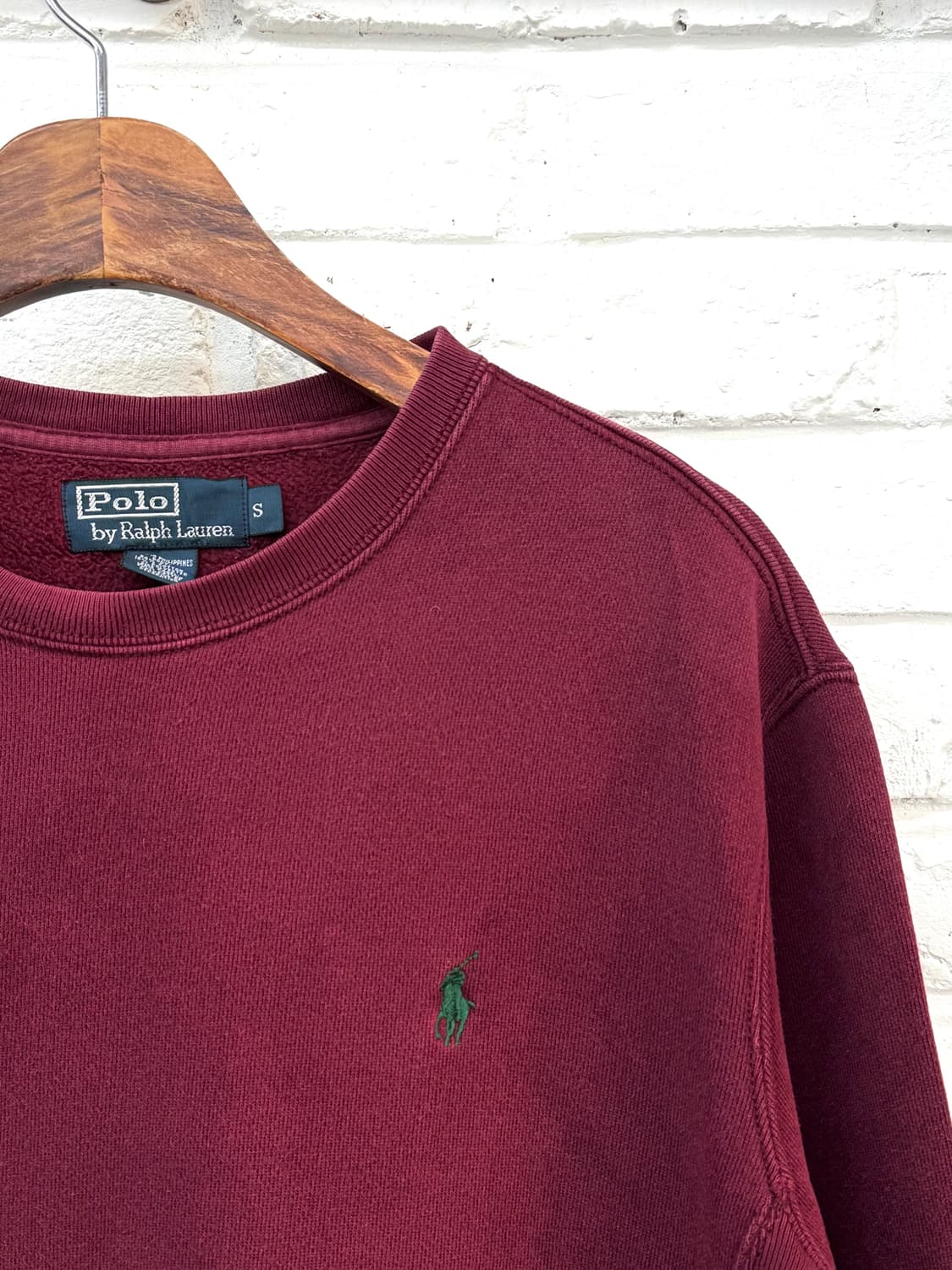 폴로 와인 기모 스웻셔츠 상품이미지4