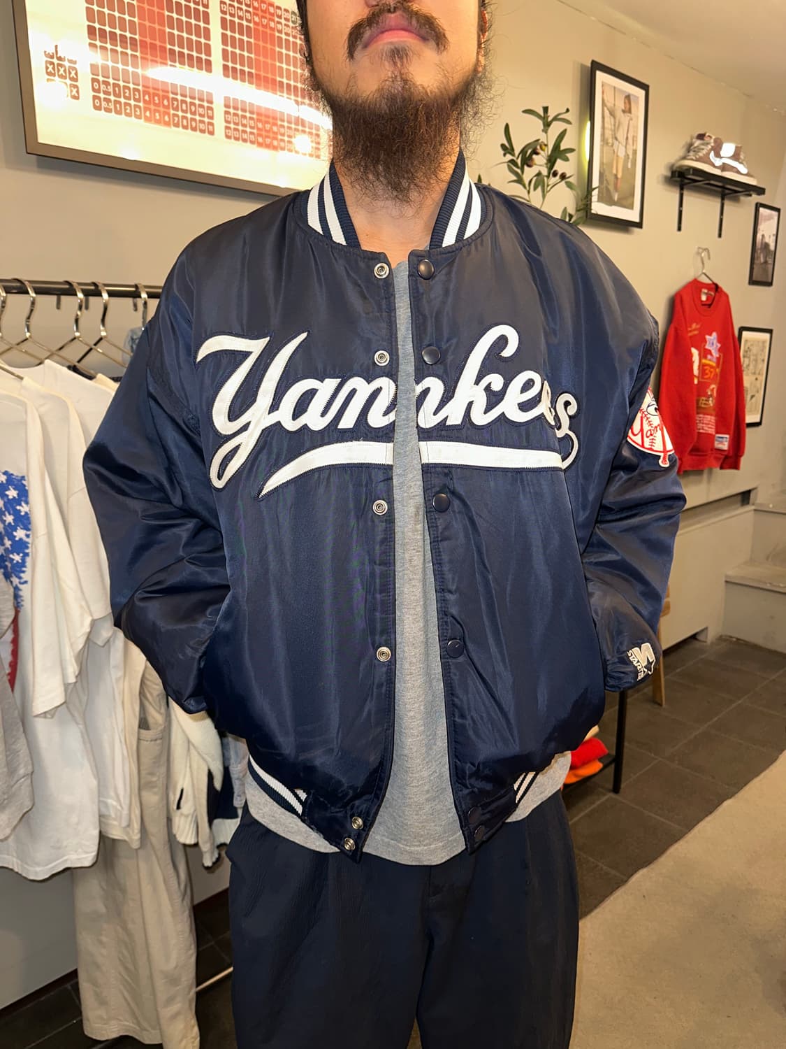 90’s Starter New york Yankees boomber JK 상품이미지2
