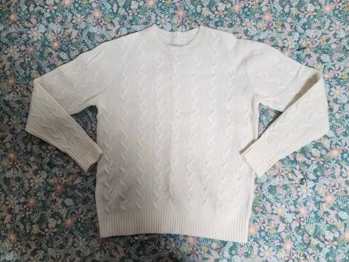 바스통 322 니트 아이보리 m 상품이미지1