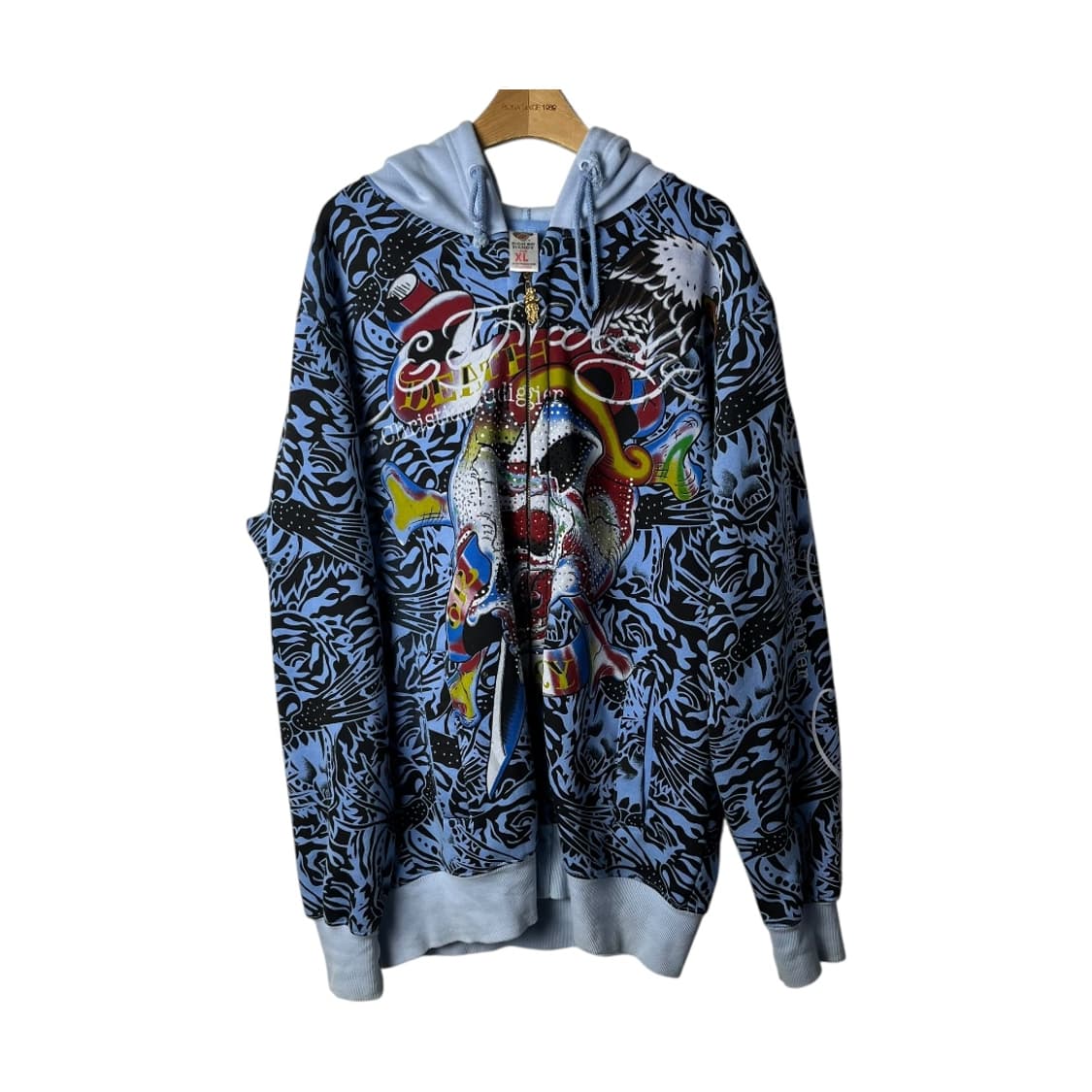 [Ed Hardy] 에드하디 오리엔탈 큐빅 후드집업 상품이미지1