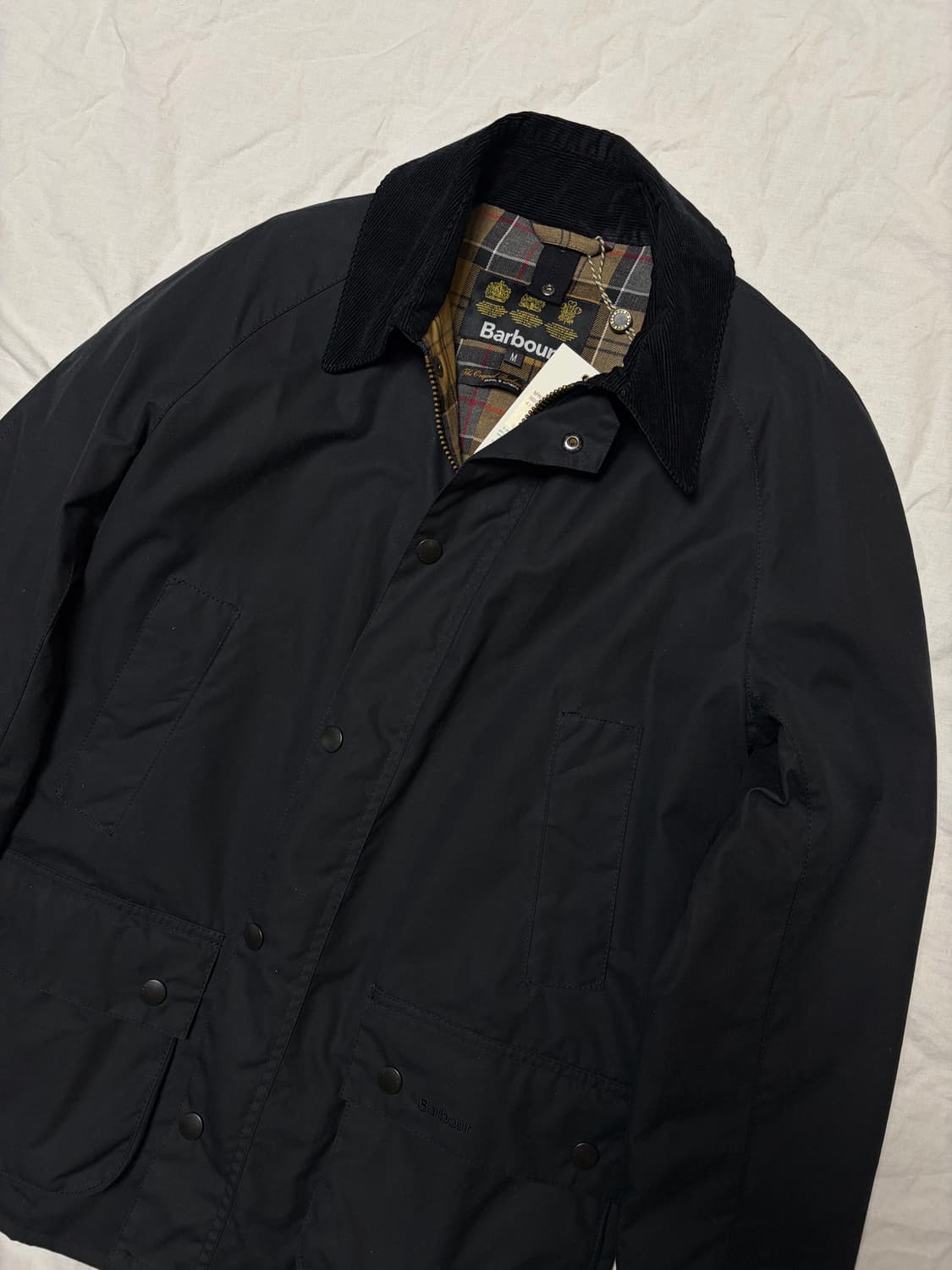 [새상품] 바버 애쉬비 왁스자켓 다크네이비 M 상품이미지1