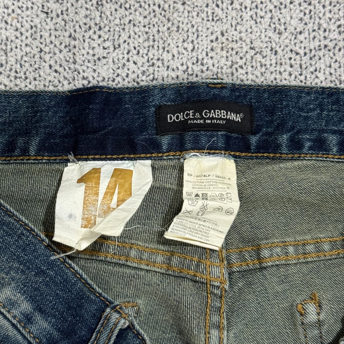 돌체앤가바나 디스트로이드 메탈 플레이트 데님  상품이미지6