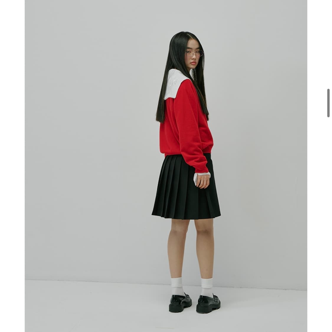 프레클 플리츠 랩 벨트 스커트 판매합니다 상품이미지2