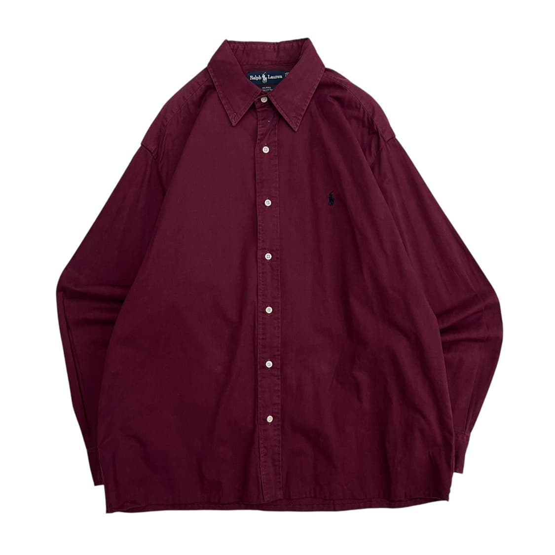 폴로 랄프로렌 네이비포니 버건디 셔츠 L 상품이미지2