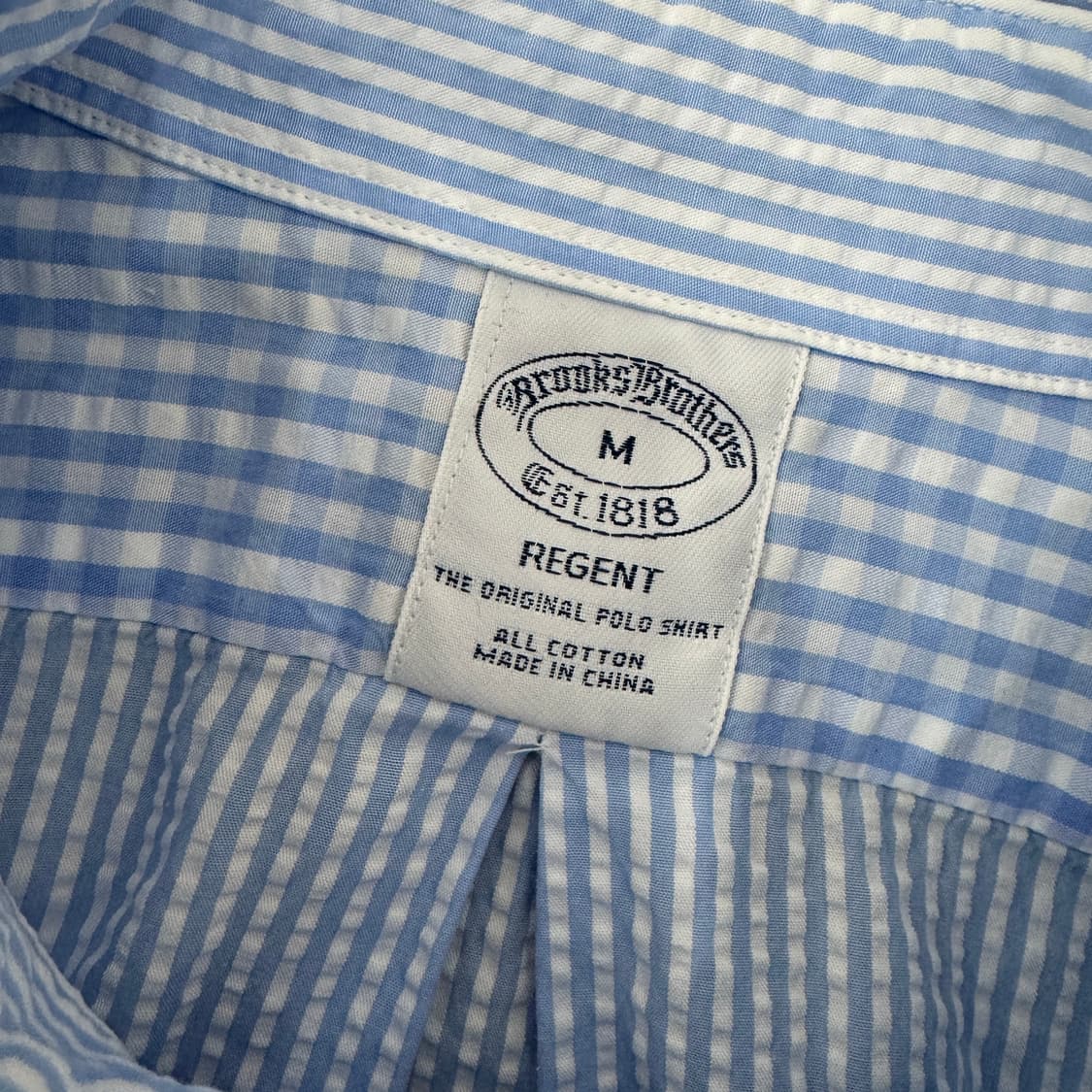 M 브룩스브라더스 시어서커 반팔 남방 셔츠  상품이미지4