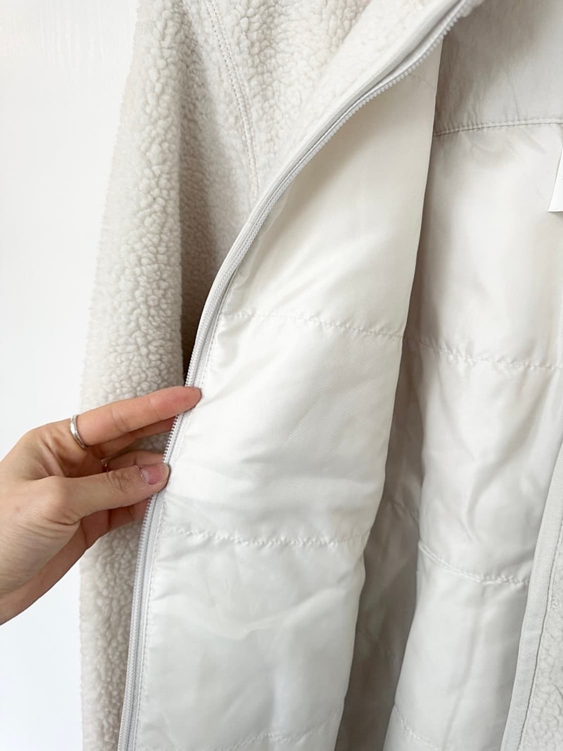 (정품/새상품) 자주 남성 아이보리 덤블보아 집업 점퍼 상품이미지7