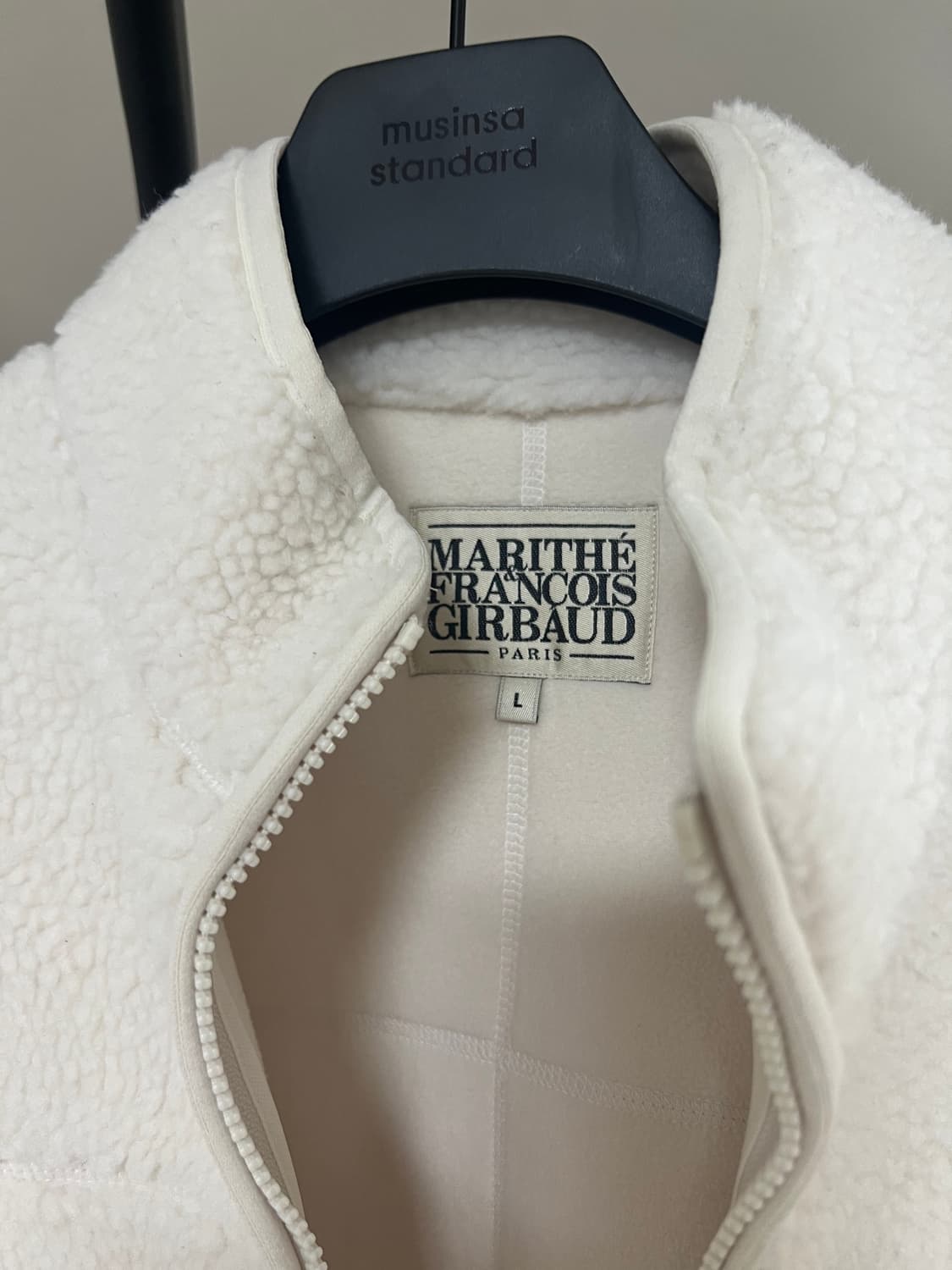 마리떼 프랑소와 플리스 자켓 포켓 뽀글이 아이보리 상품이미지5