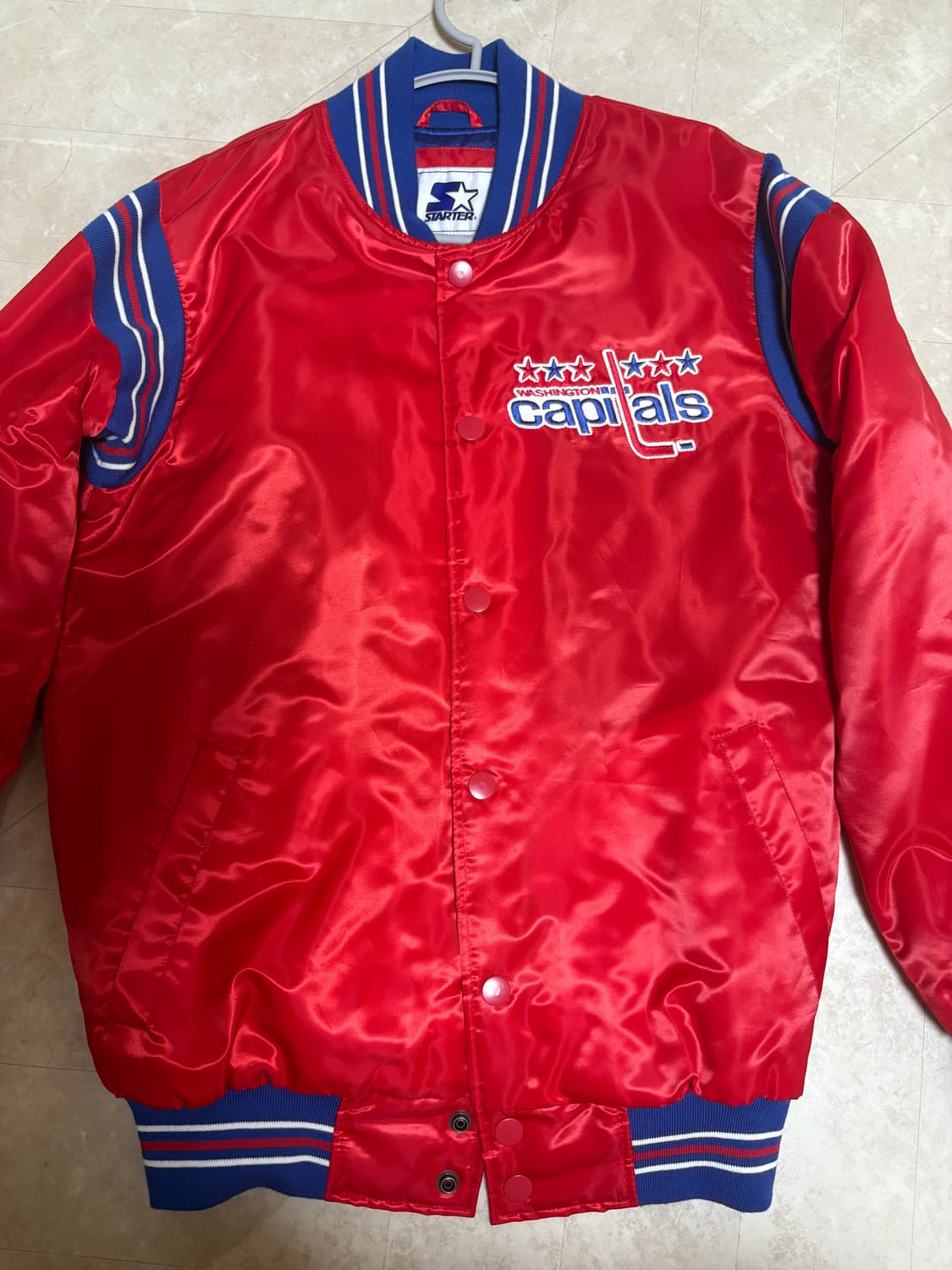 스타터 NHL 워싱턴 캐피털스 바시티자켓 새상품 상품이미지1