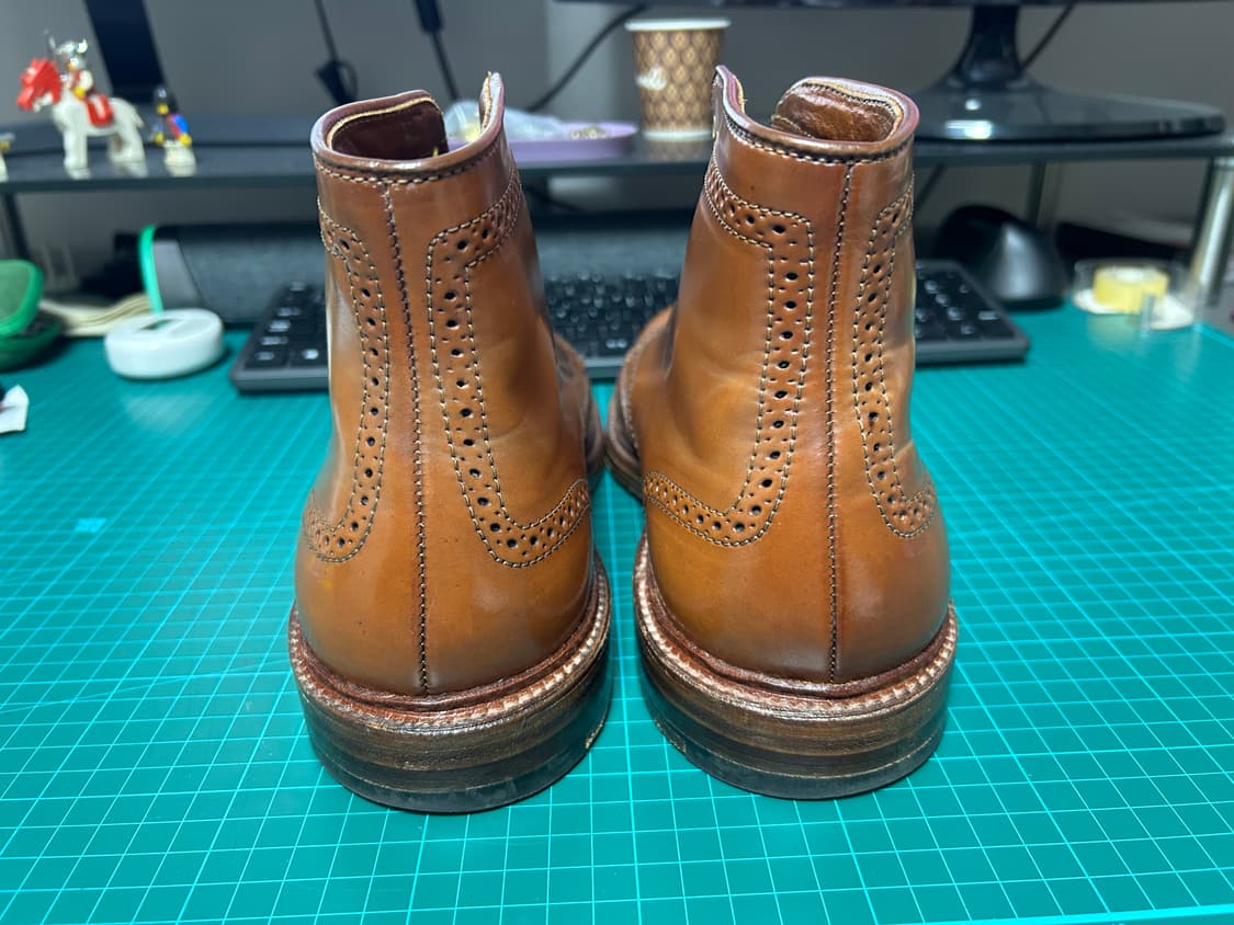 알든 아마레또 쉘 코도반 윙팁 부츠 상품이미지4