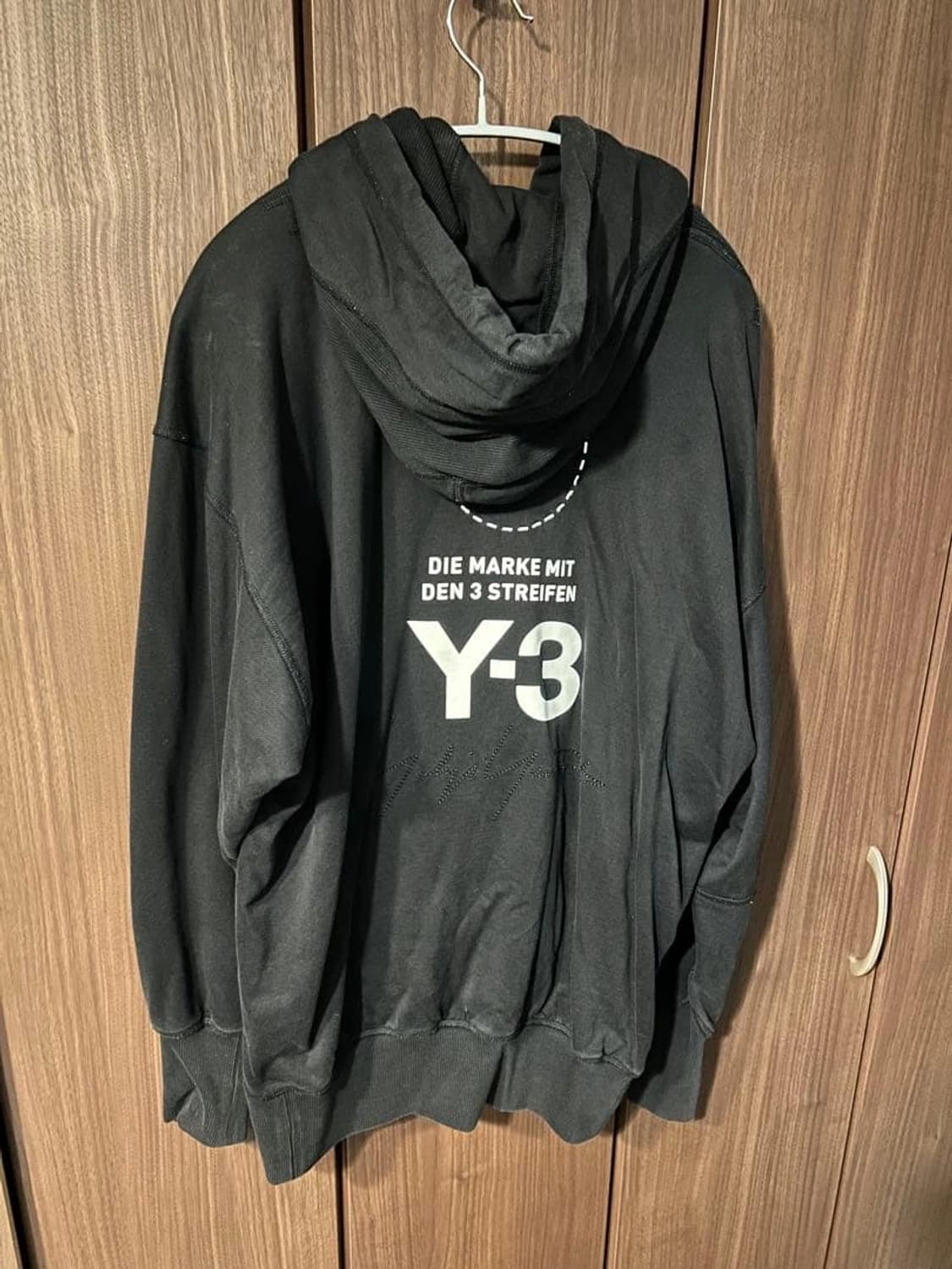 Y-3 스택 로고 후드티 상품이미지1