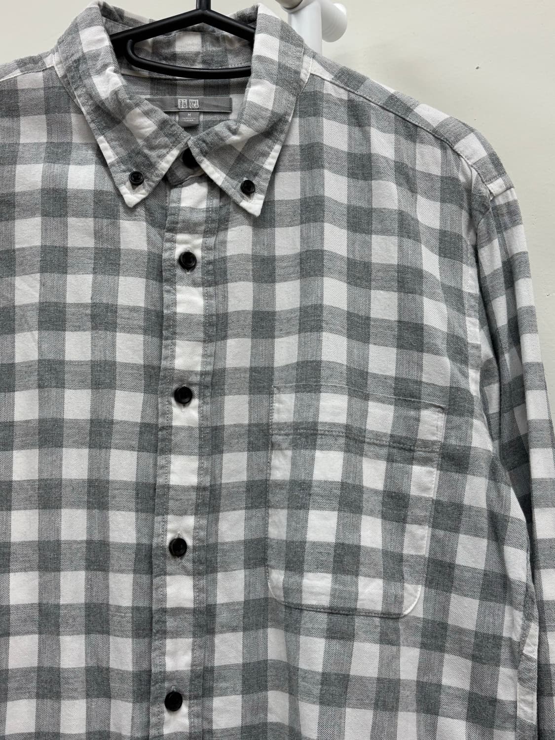 빈티지 그레이 체크 셔츠 상품이미지6