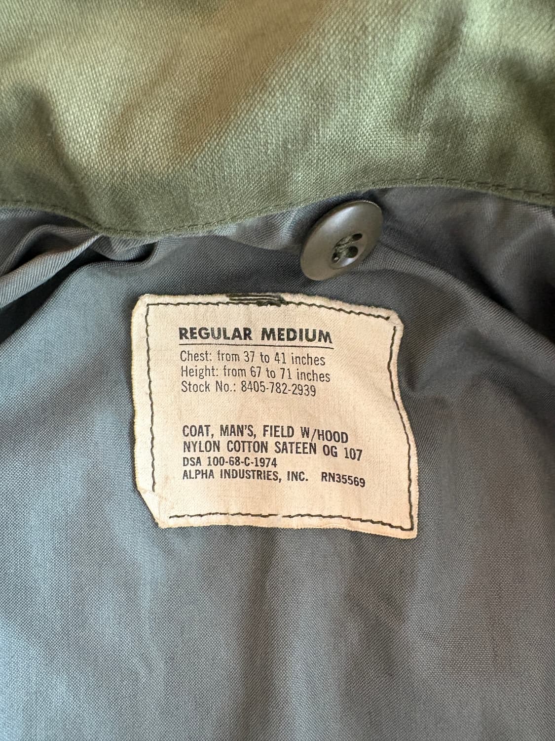 빈티지 m65 필드자켓 (알파인더스터리) 상품이미지2