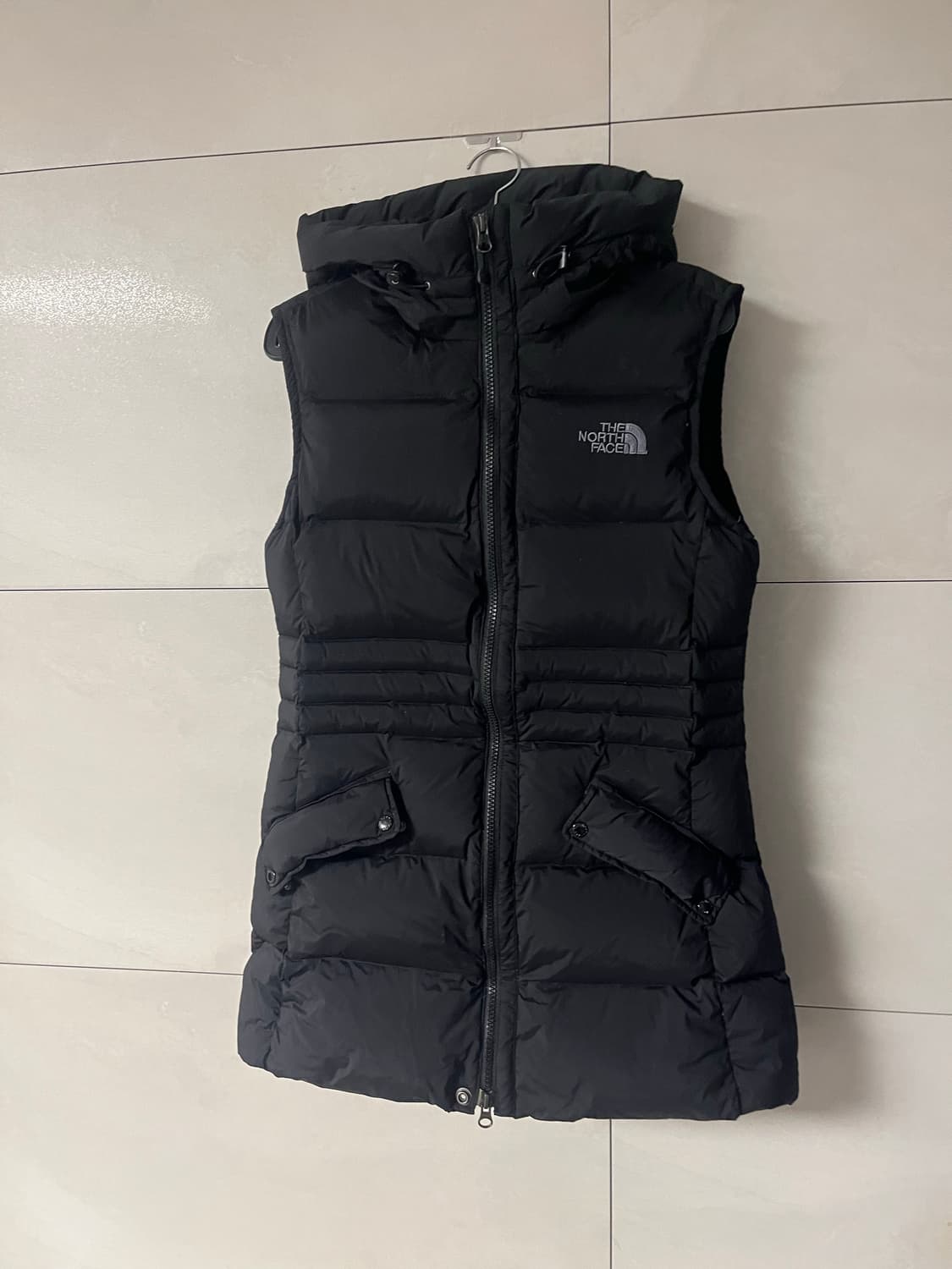 노스페이스 롱패딩 조끼 블랙 (L) 상품이미지3