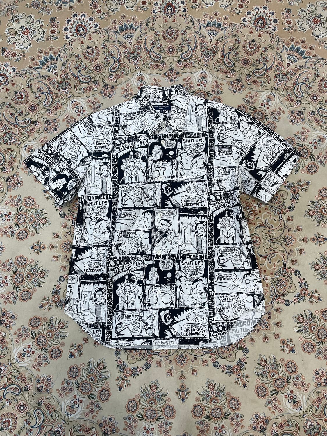 꼼데가르송 옴므 카툰 셔츠 S 상품이미지1