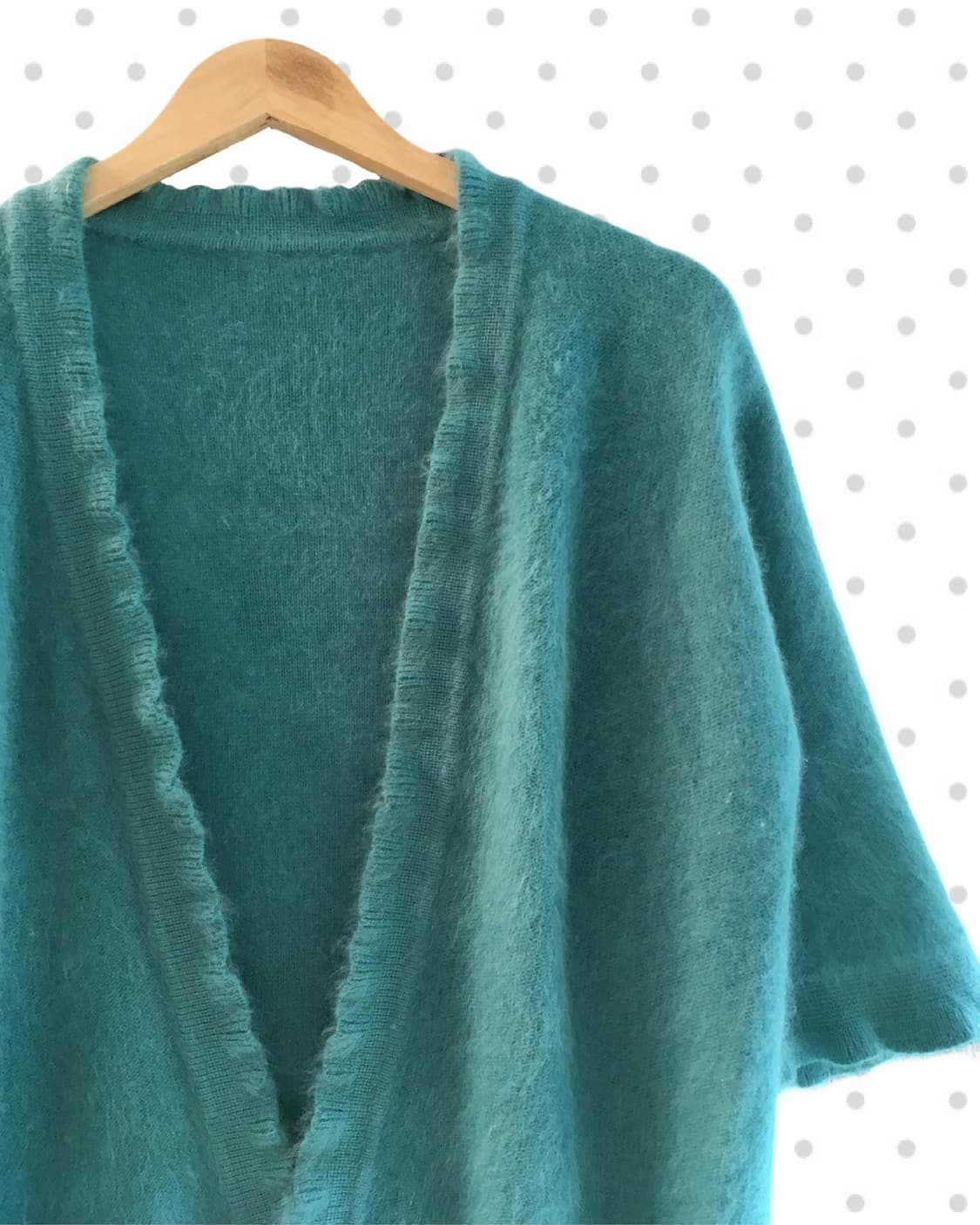 VINTAGE ANGORA TOUCH CARDIGAN MINT 상품이미지7