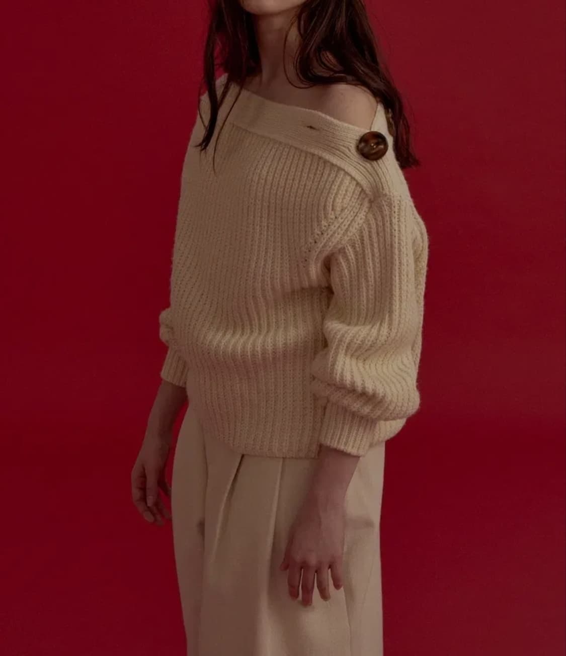 파르벵 오프숄더 니트 Free _ 여성 상품이미지1