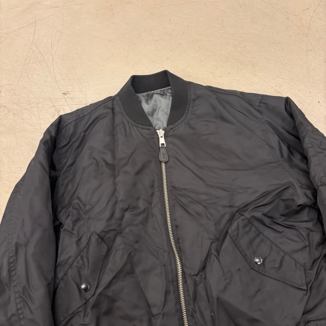 빈티지 블랙 항공 자켓 상품이미지2
