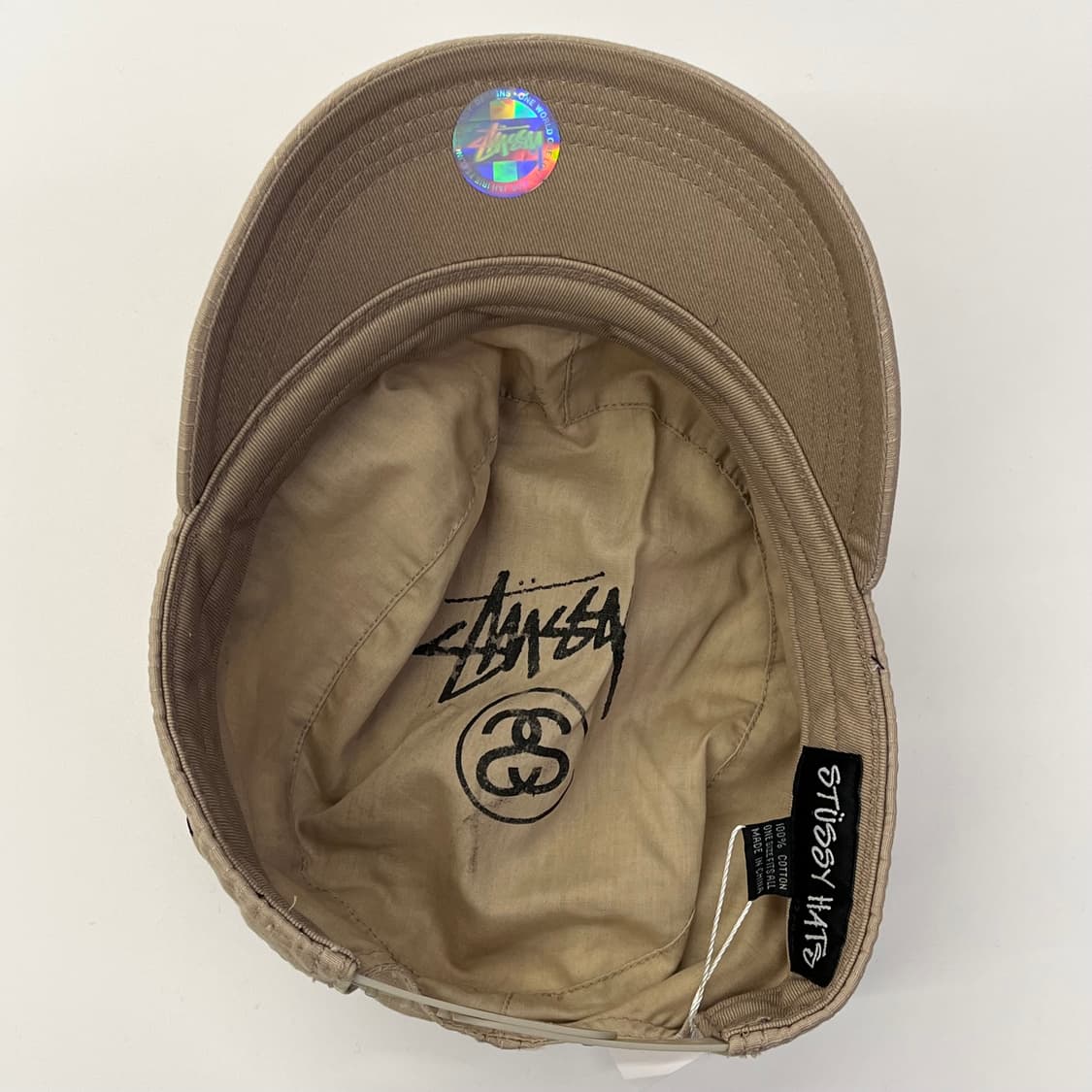 Stussy 스투시 베이지 레터링 군모캡모자 상품이미지8