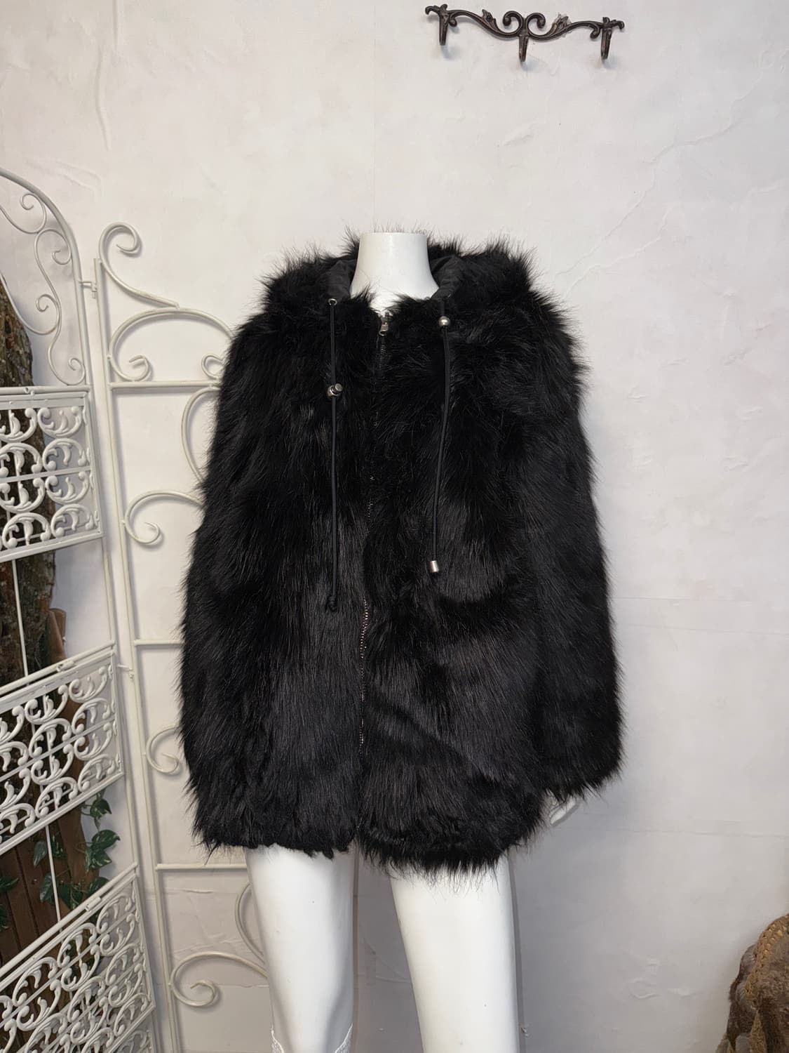 OPEN YY reversible faux fur hood jacket  상품이미지8