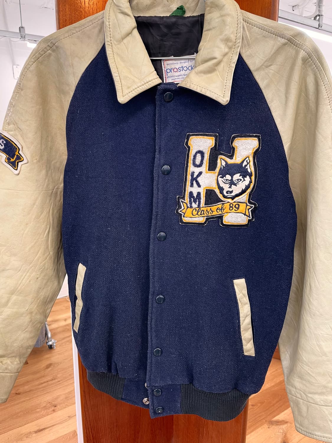 [L] 80s 빈티지 바시티 자켓 상품이미지7