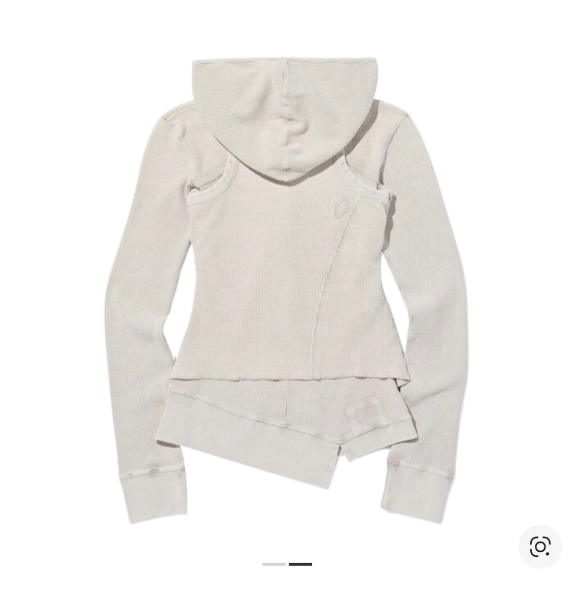 미스치프 레이어드 와플 후드 세트 블리치드 베이지 상품이미지2