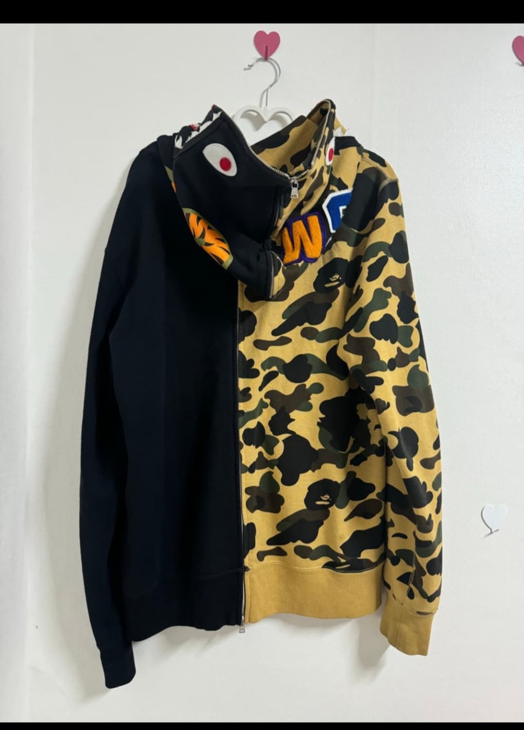 베이프 아수라 황계 흑계 셰퍼레이트 샤크 후드 상품이미지2