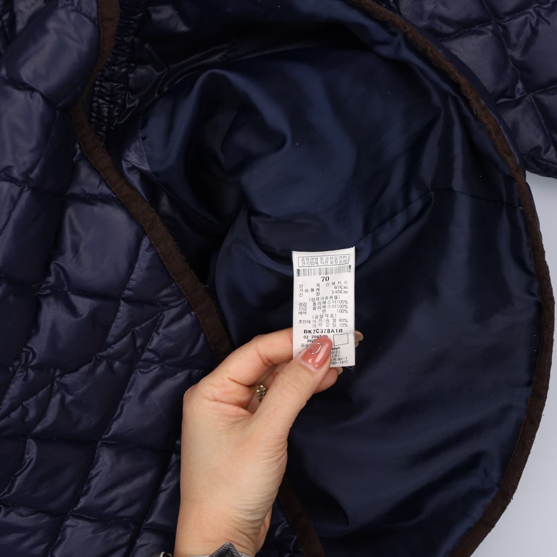 [70] 빈폴 주니어 구스다운 퀄팅 자켓 0106J 상품이미지4