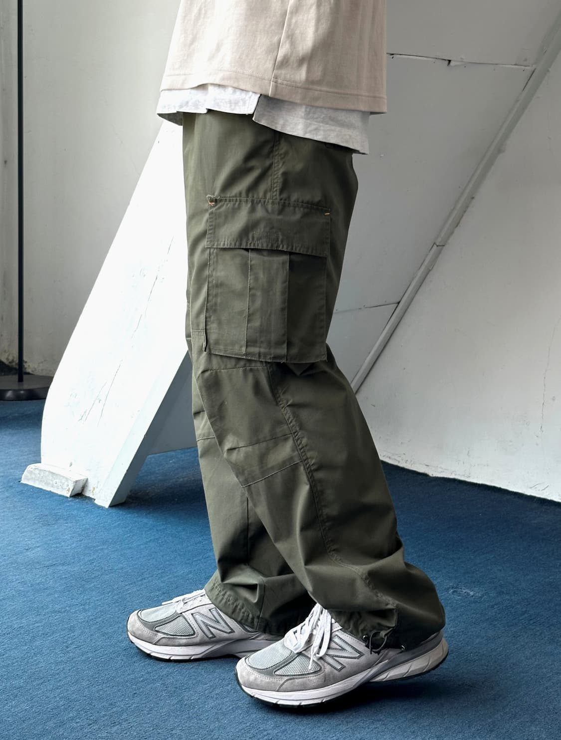 Military design poly cotton cargo pants 상품이미지8