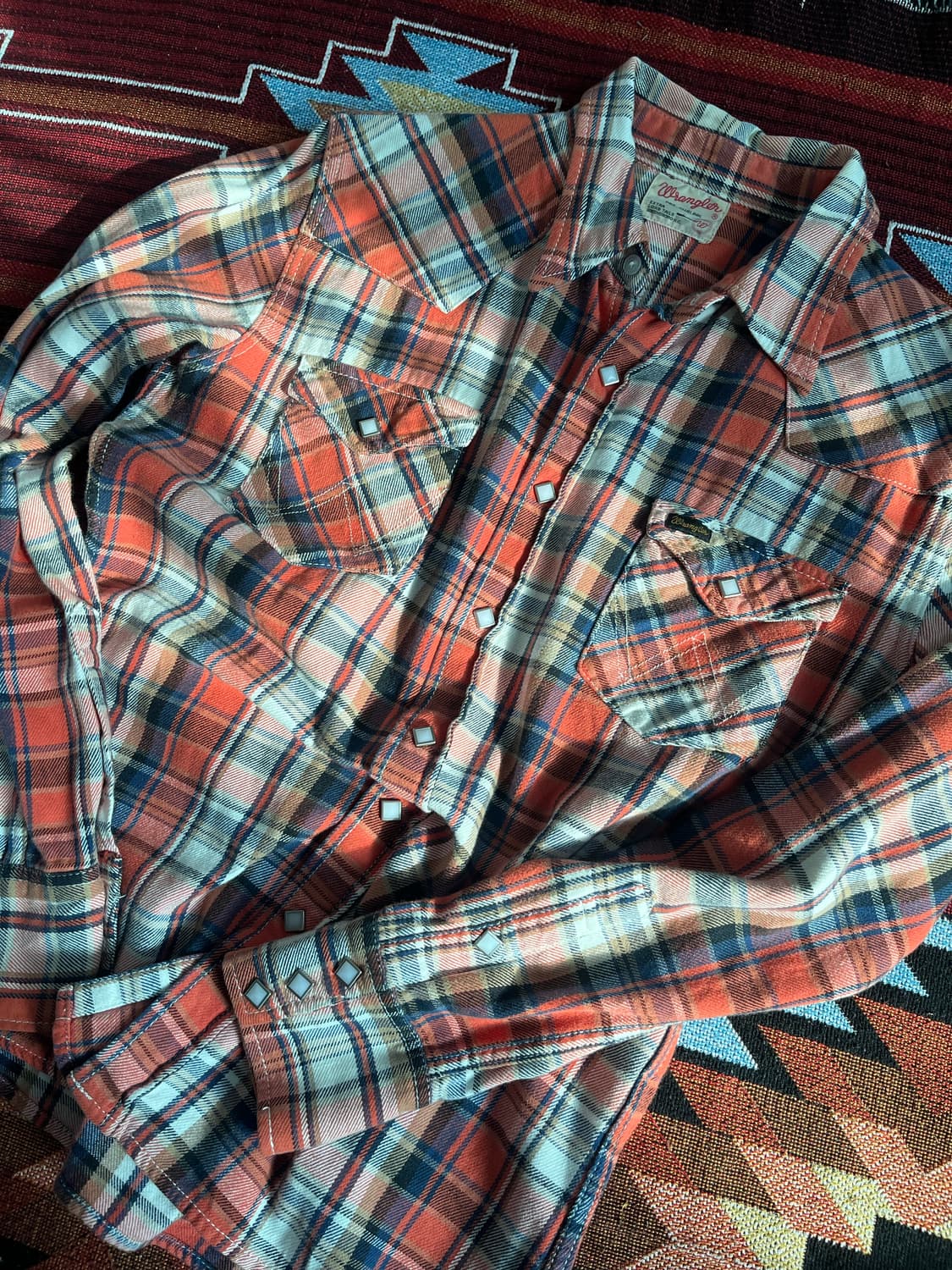 랭글러 웨스턴 플라넬 체크 셔츠 WRANGLER 상품이미지6