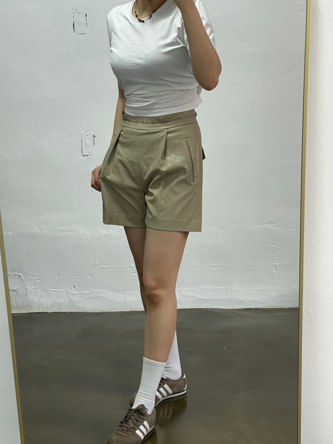 한섬 타임 베이지 반바지 상품이미지3