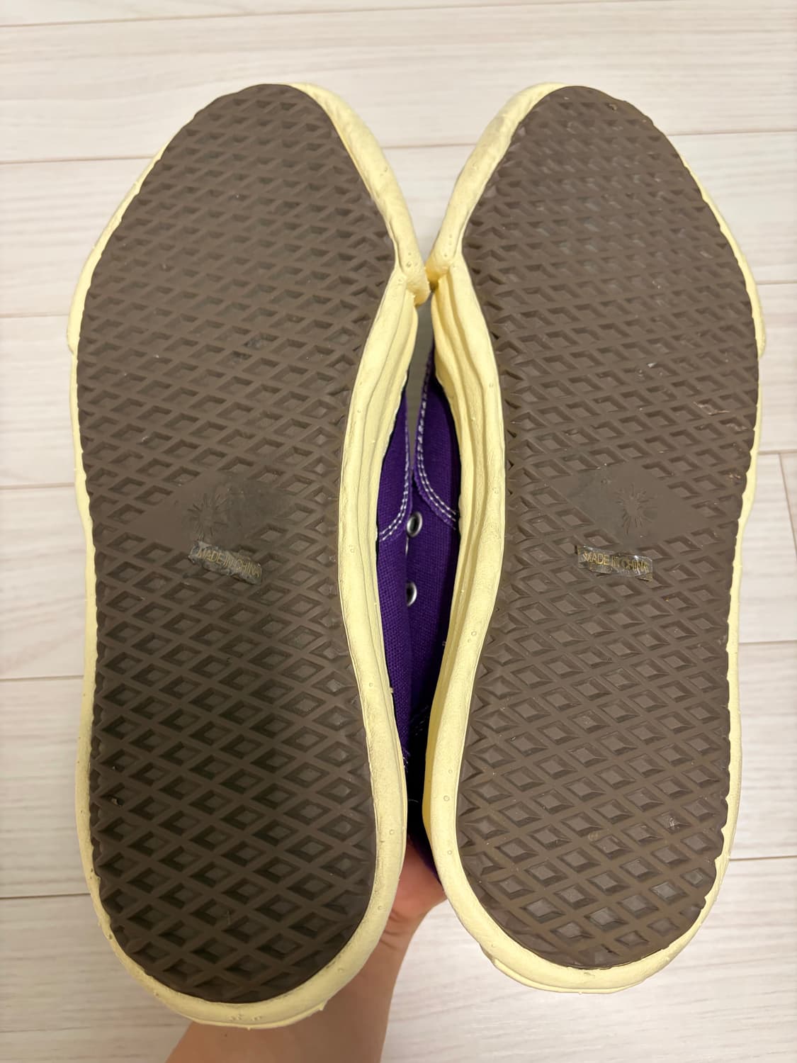 [43] 미하라 야스히로 피터슨 VL OG 솔 캔버스 로우탑 스니커즈 퍼 상품이미지4