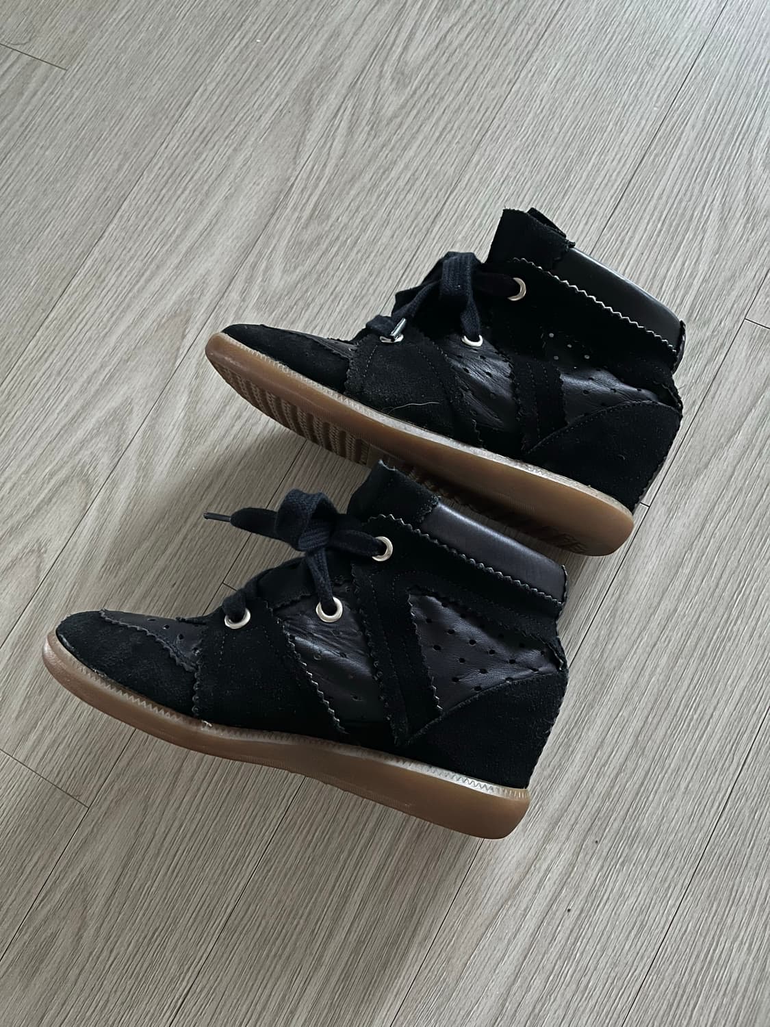 이자벨마랑 스니커즈 바비 가죽 블랙 eu37 235 상품이미지4