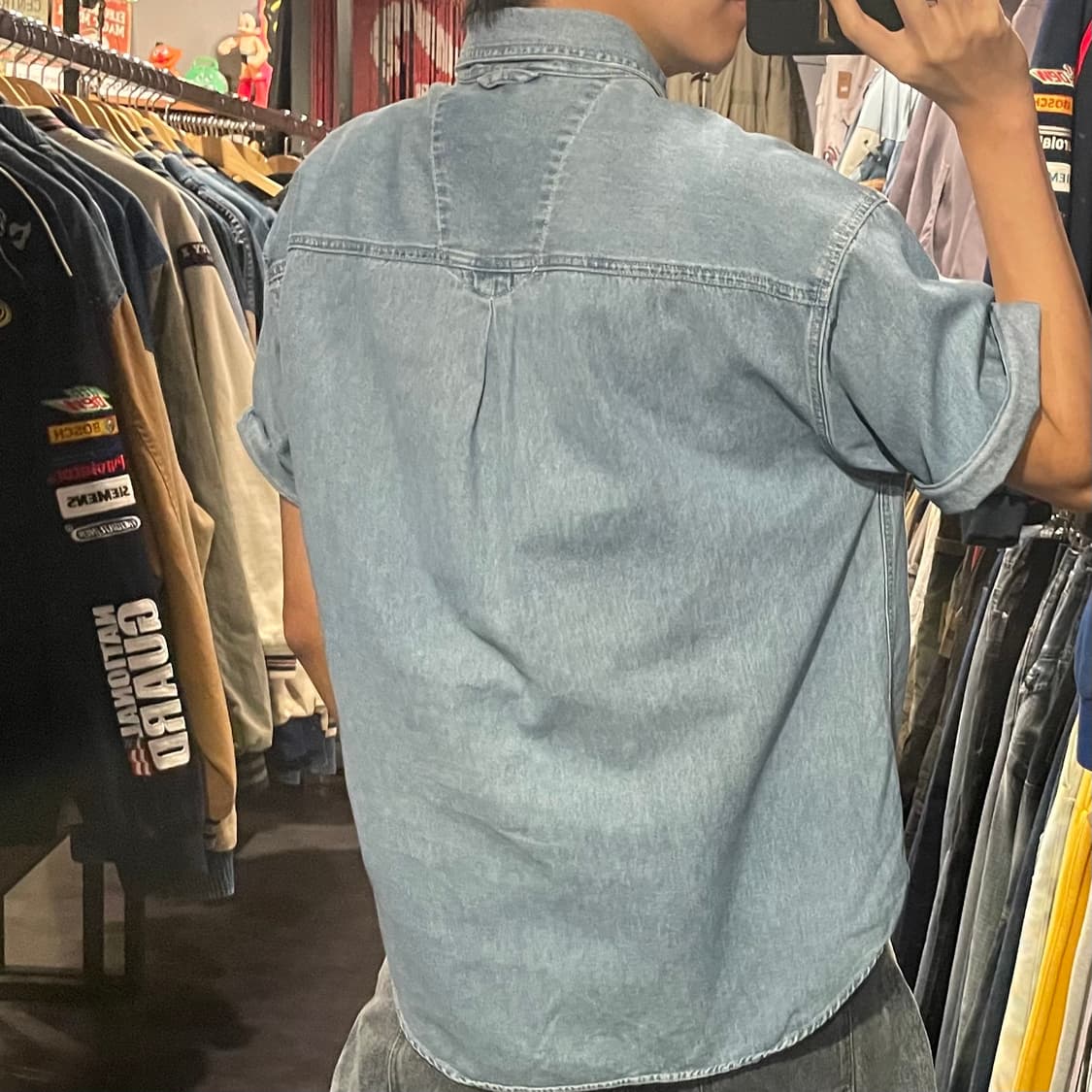 [IM] carhartt 칼하트 연청 데님 반팔셔츠 상품이미지8