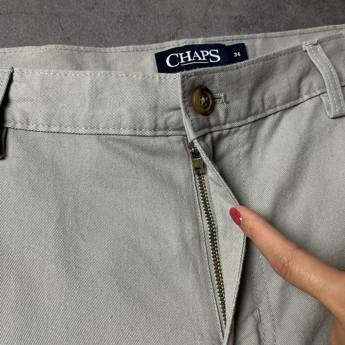 CHAPS 챕스 빈티지 라이트그레이 카고 쇼츠 A00985 상품이미지3