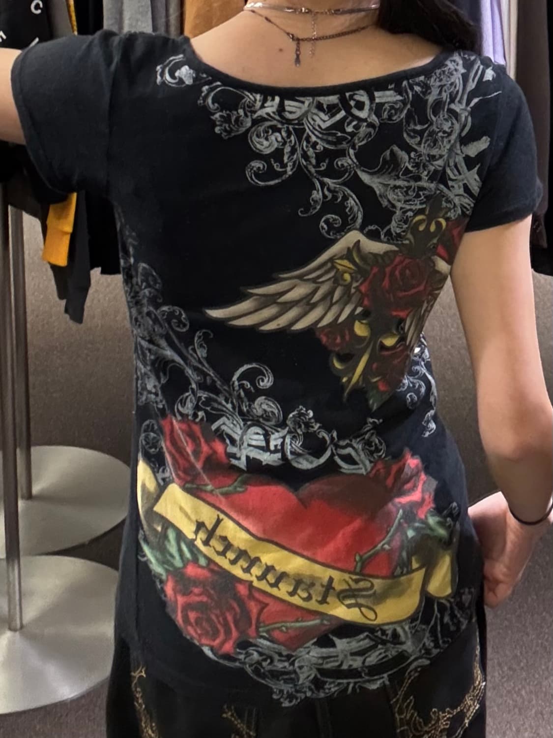 L)Dig Deep 빈티지 펑크 타투 프린팅 숏슬리브 상품이미지3