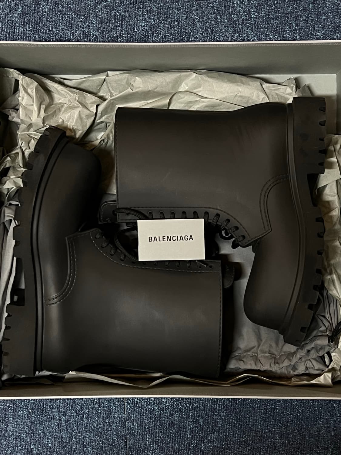 [중고, 42] 발렌시아가 스테로이드XL 아미 부츠 풀 에바 블랙 상품이미지1