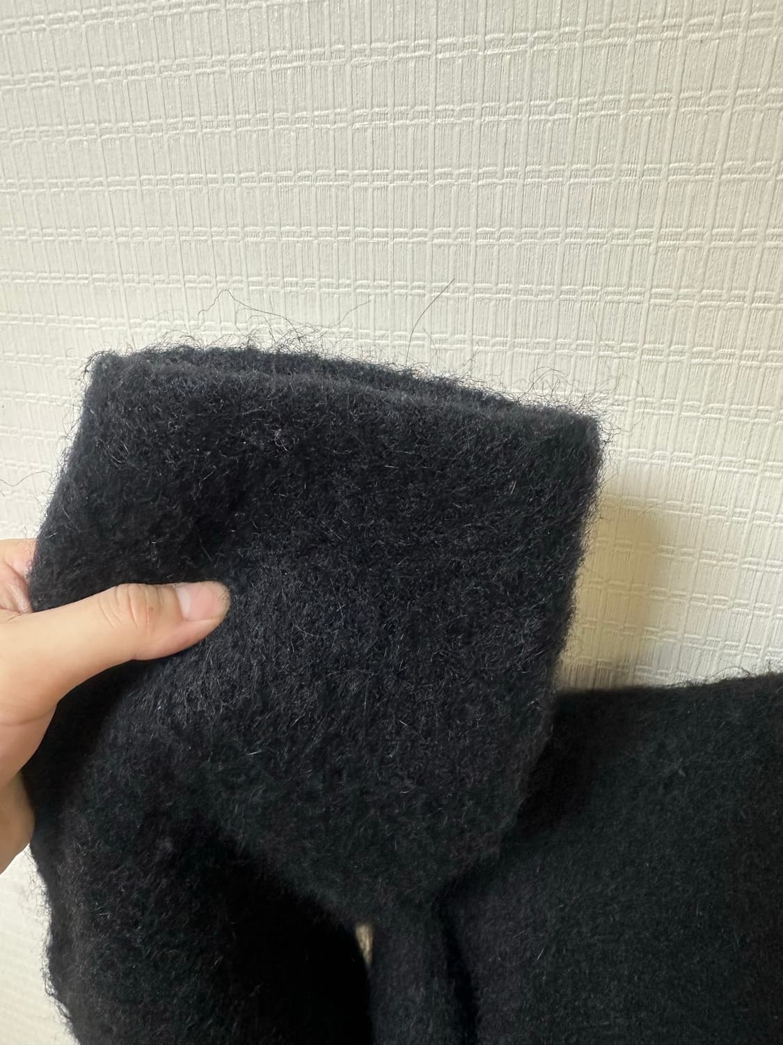 아워레가시 모헤어 가디건 블랙 46 상품이미지4