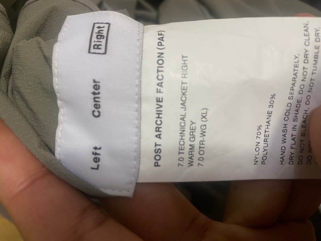 Paf technical jacket 7.0(XL) olive 상품이미지3