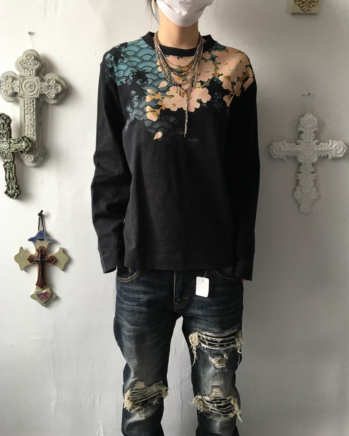 Karakuri tamashii back full printing mtm 상품이미지5