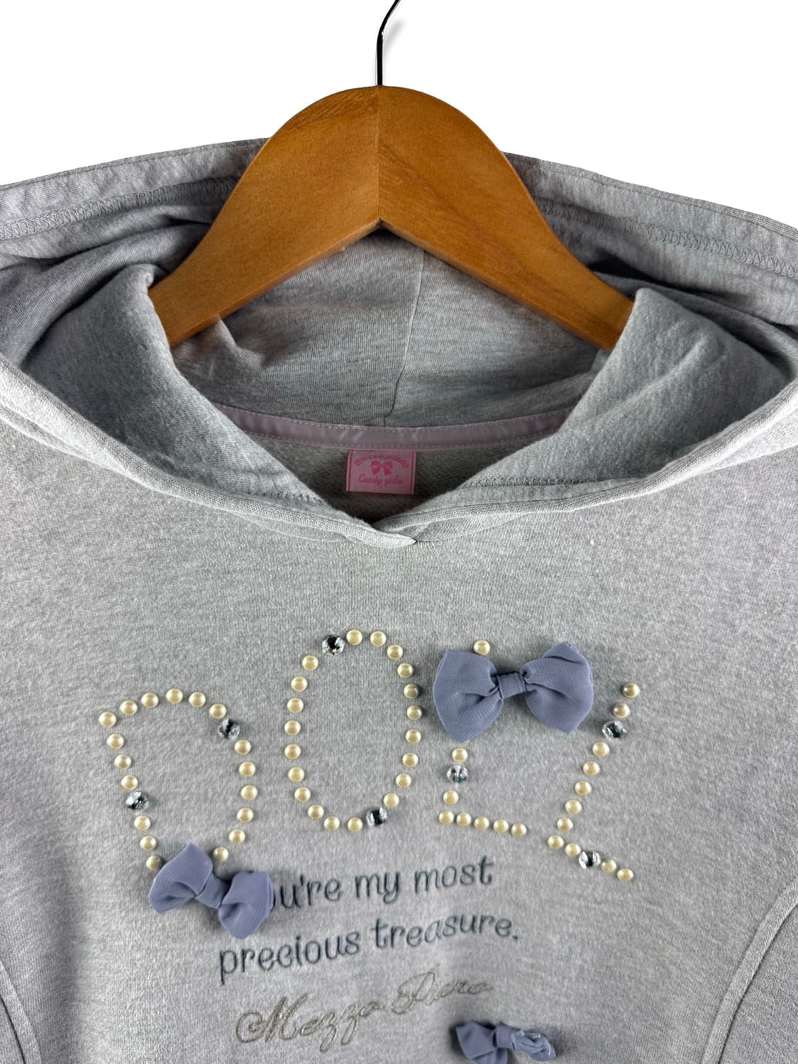 메조피아노 리본 디테일 후디2870 상품이미지3