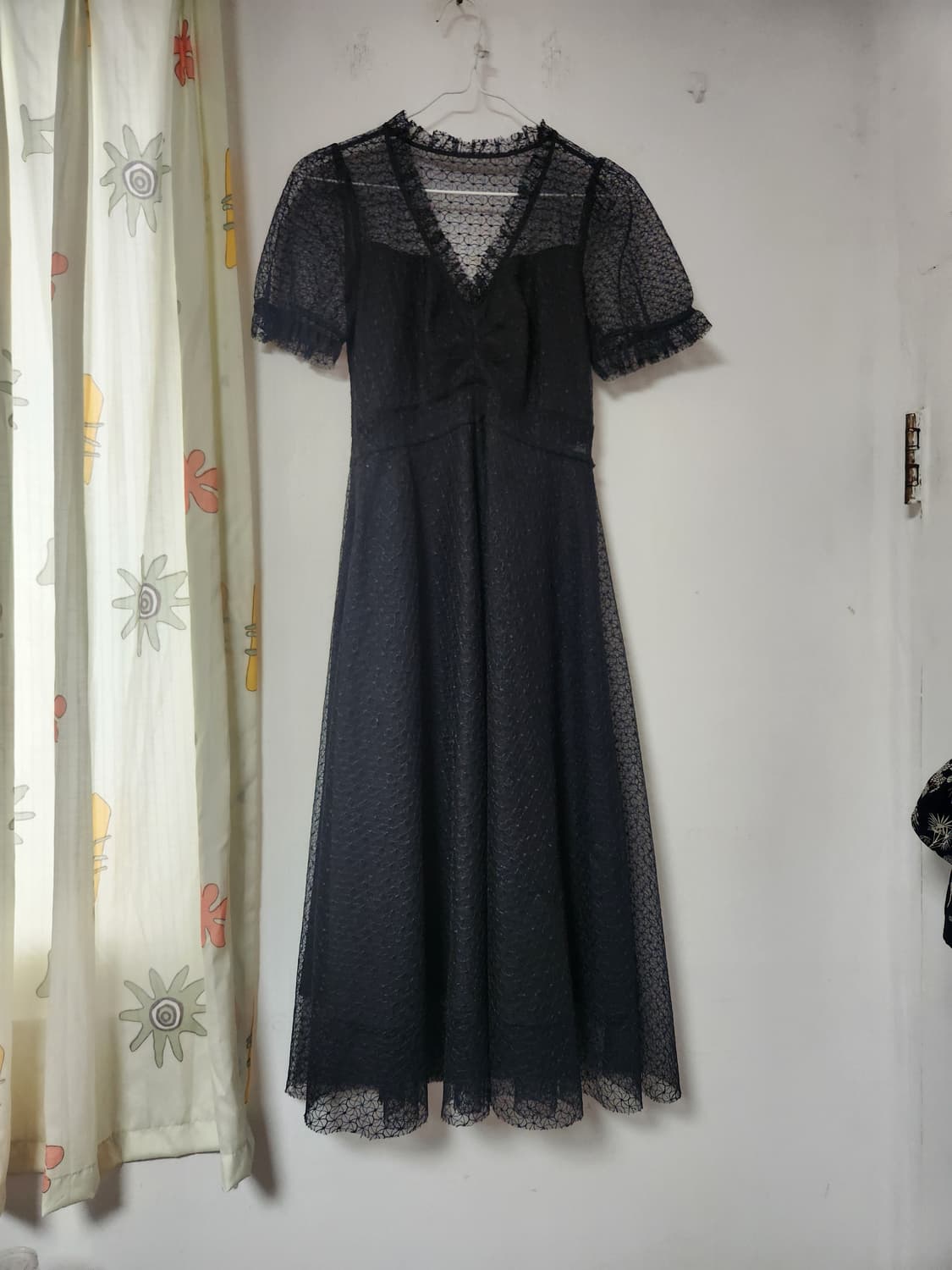 블랙 레이스  롱 원피스 44~55(155/80A) 상품이미지1