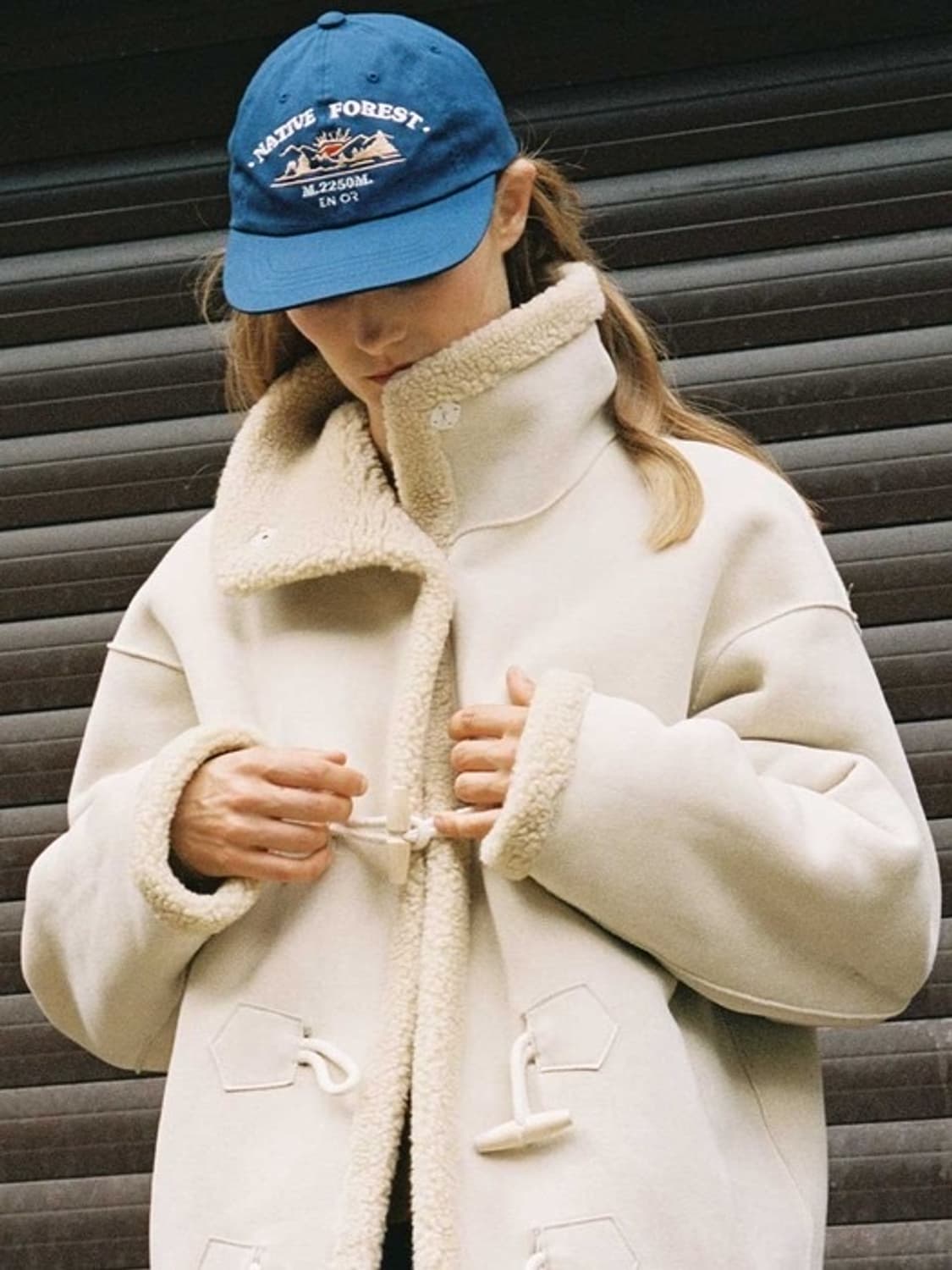 엔오르 리버시블 무스탕 울코트(실착 3회 미만) 상품이미지2