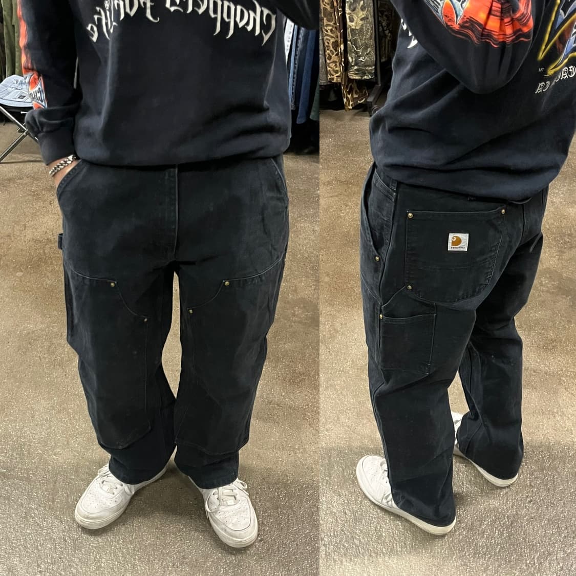 Carhartt 블랙 더블니 팬츠 (32“) 상품이미지7