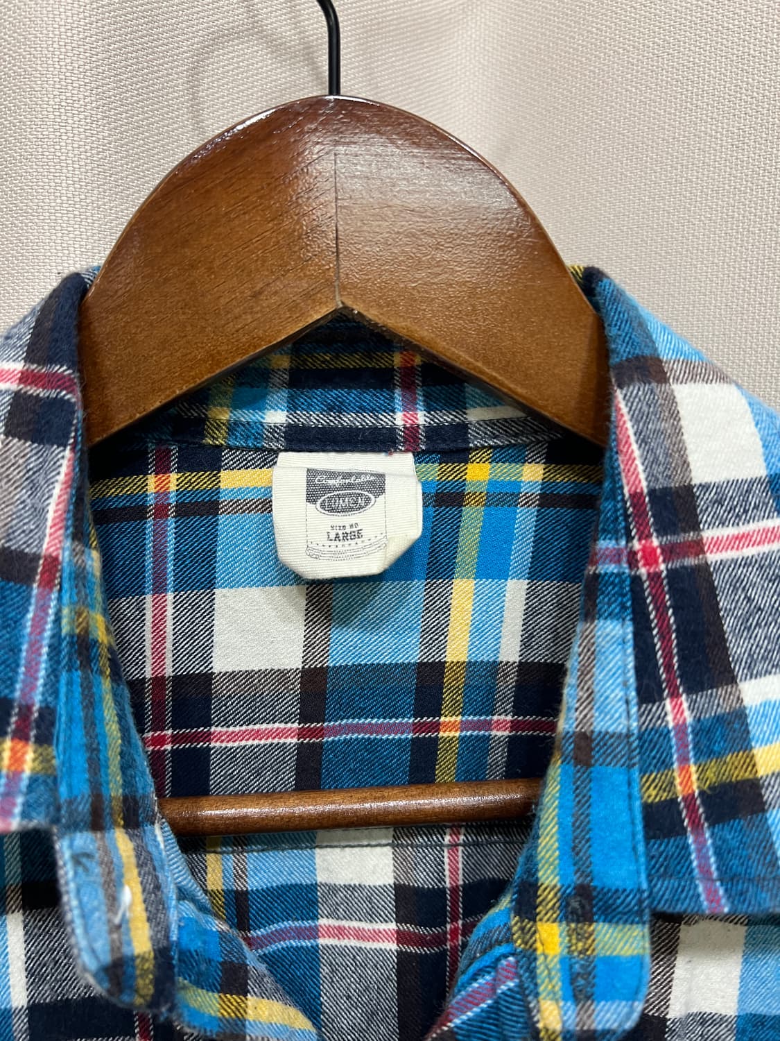 Lumen 빈티지 투포켓 체크 셔츠  상품이미지4