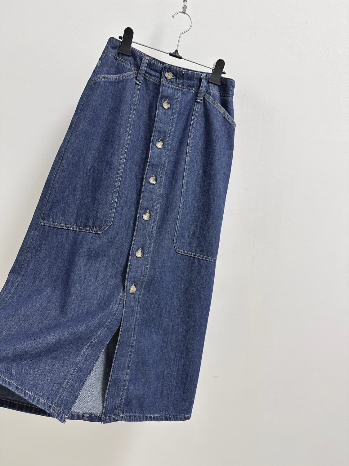 마시모두띠 버튼다운 데님 스커트 상품이미지4